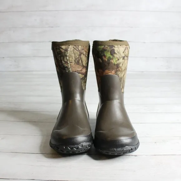 Bogs Boy's Waterproof Winter Snow Rain Boots Youth Size 3 Brown Camo