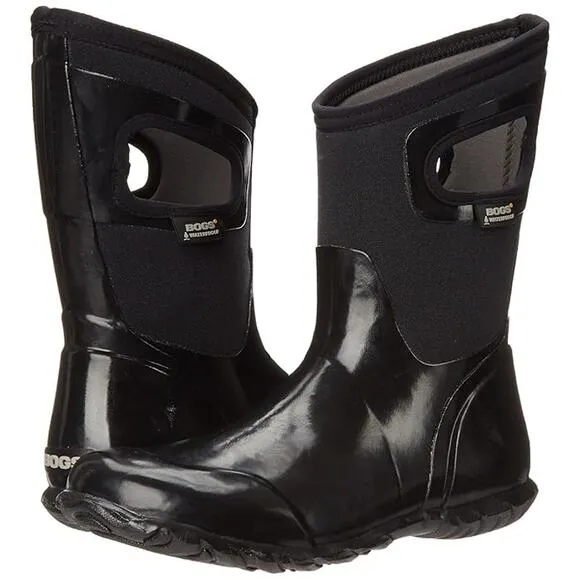Bogs Women's Neo Tech Lite Black Waterproof Winter Slip On Snow Boots Size 7