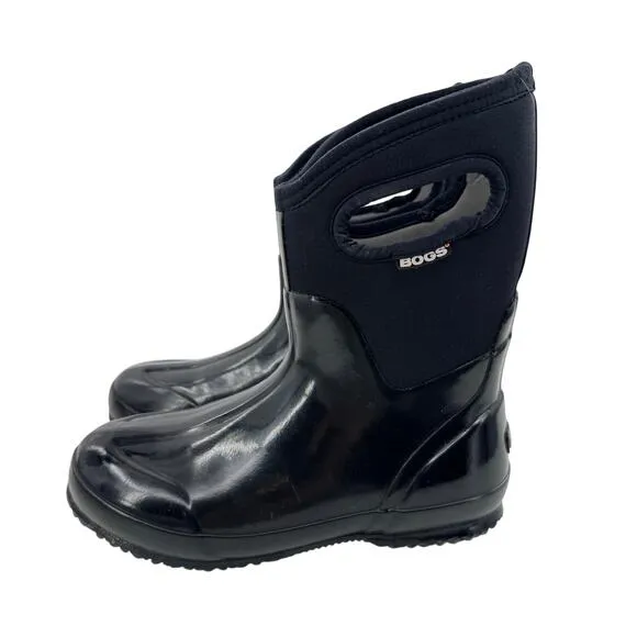 Bogs Women's Neo Tech Lite Black Waterproof Winter Slip On Snow Boots Size 7