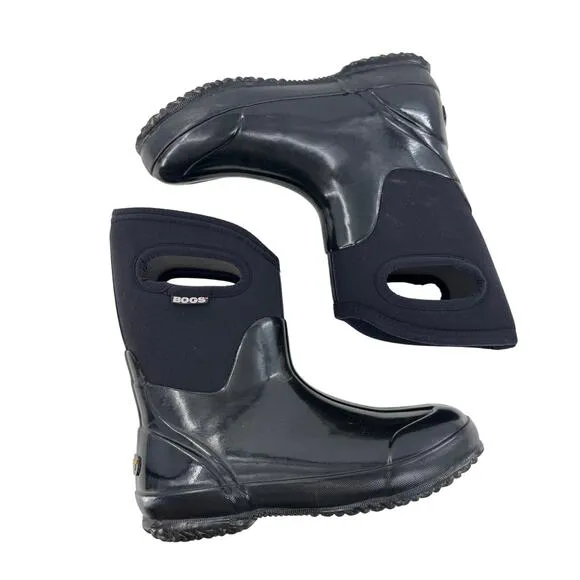 Bogs Women's Neo Tech Lite Black Waterproof Winter Slip On Snow Boots Size 7