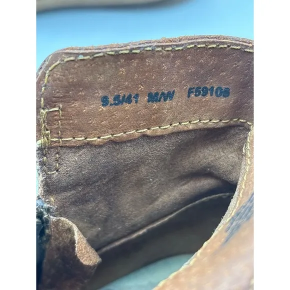 Born Boots Womens 9.5 Tarklin Ankle Booties Brown Glazed ginger Distressed