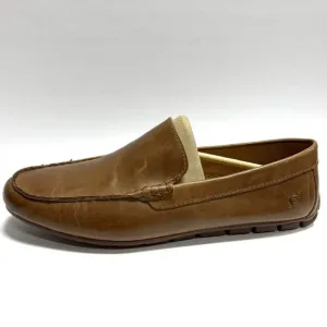 Born Men's Allan, Tan Leather Slip-On Loafers, Size 13 M