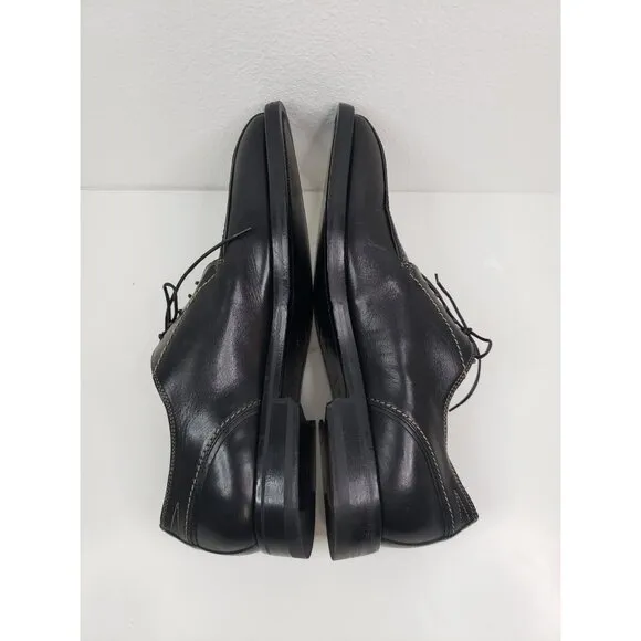 Boss Hugo Boss Men's Bicycle Toe Leather Dress Shoes in  Black - Size 7.5