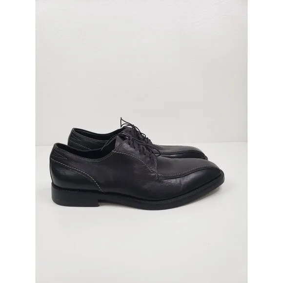 Boss Hugo Boss Men's Bicycle Toe Leather Dress Shoes in  Black - Size 7.5
