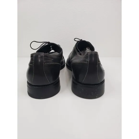 Boss Hugo Boss Men's Bicycle Toe Leather Dress Shoes in  Black - Size 7.5