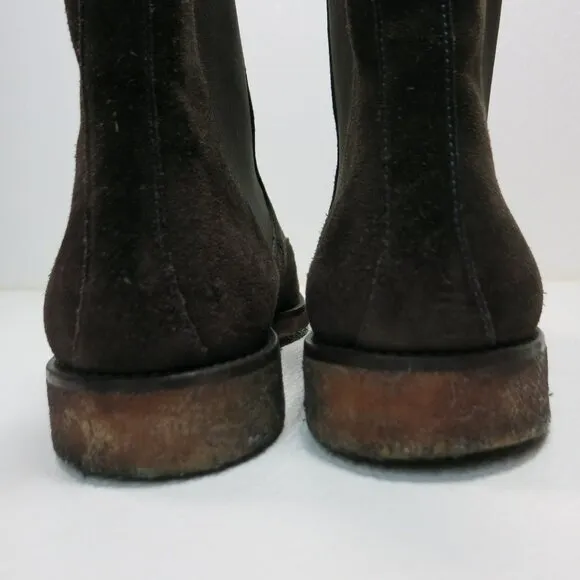 Boss Tailord Chelsea Suede Leather Dress Boots Footwear Shoes Men's Botas 10.5