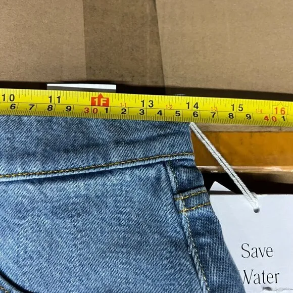 Boyish THE CODY Denim High Rise Cut Off Short Sz 26 in BLUE PLANET