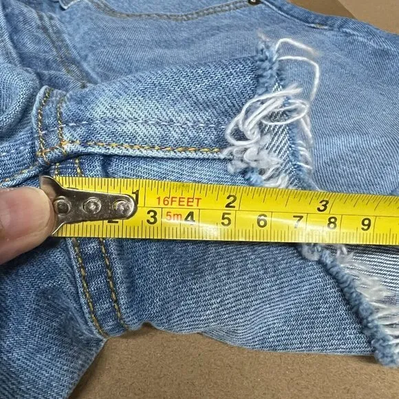 Boyish THE CODY Denim High Rise Cut Off Short Sz 26 in BLUE PLANET