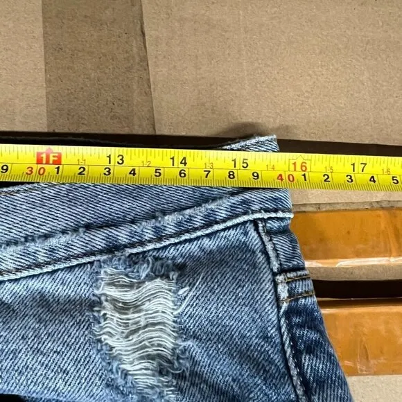 Boyish THE MONTY High Rise Denim Short Sz 29 in ST. LOUIS Distressed