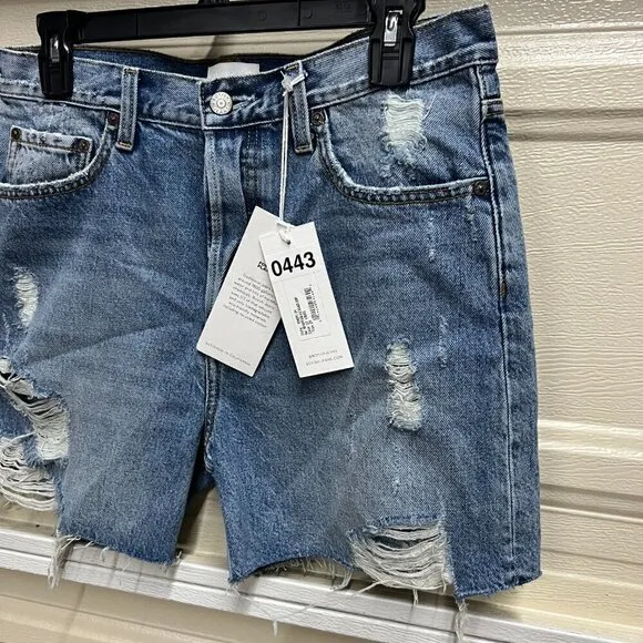 Boyish THE MONTY High Rise Denim Short Sz 29 in ST. LOUIS Distressed