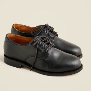 Boys Oxford Dress Shoes in Black Leather Size 2