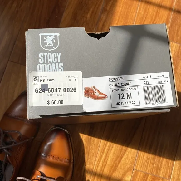 Boys Stacy Adams Dickinson Dress Shoes