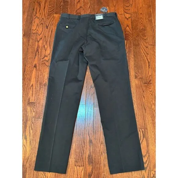BRAND NEW-Bills khakis M3 SZ 37X35 PLAIN TRIM FIT‎ BLACK MSRP $165