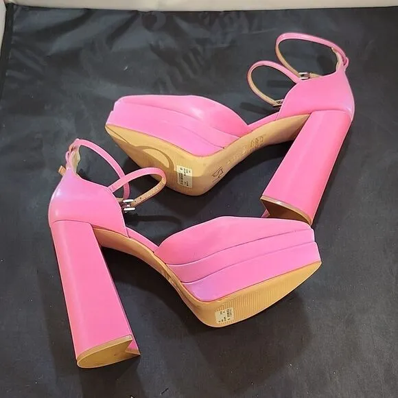 BRAND NEW SCHUTZ ELYSEE PLATFORM SEXY HIGH HEELS  POINTED-TOES CHUNKY PUMPS