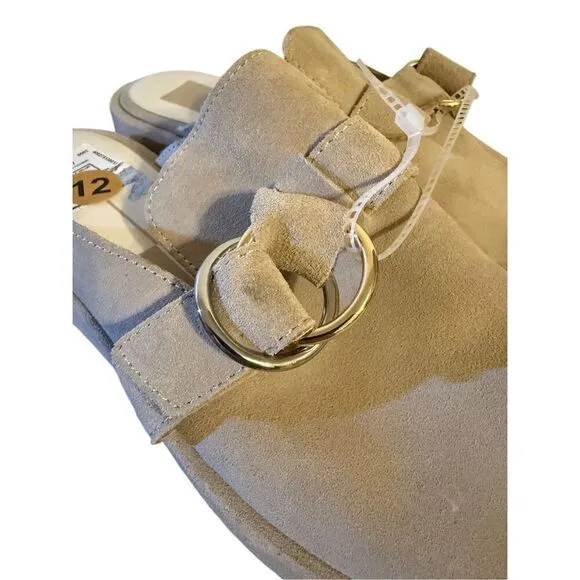 Brand New Dolce Vita Astor Dune Suede Flats Slip On Size 12 Women’s Sandals