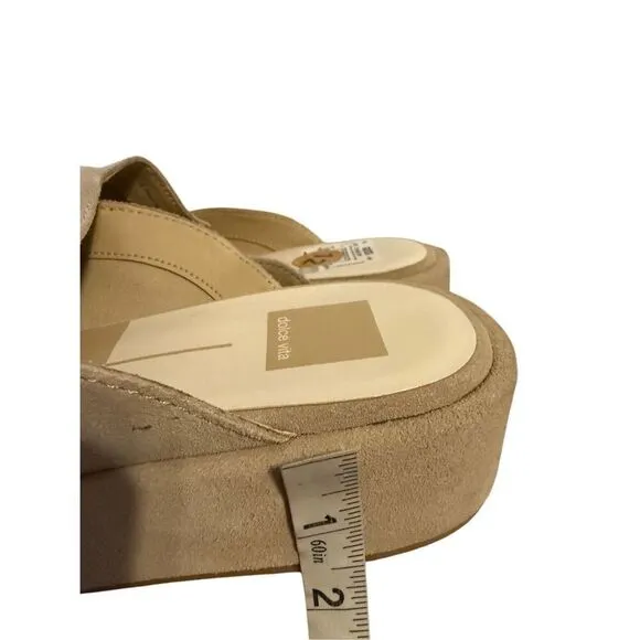 Brand New Dolce Vita Astor Dune Suede Flats Slip On Size 12 Women’s Sandals