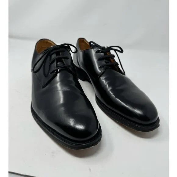 Brand New Express Men’s Size 10.5 Black Genuine Leather Dress Oxford Shoes $150