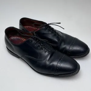 Brooks Brothers Black Leather Cap Toe Oxford Dress Shoes Mens 9 Made in USA