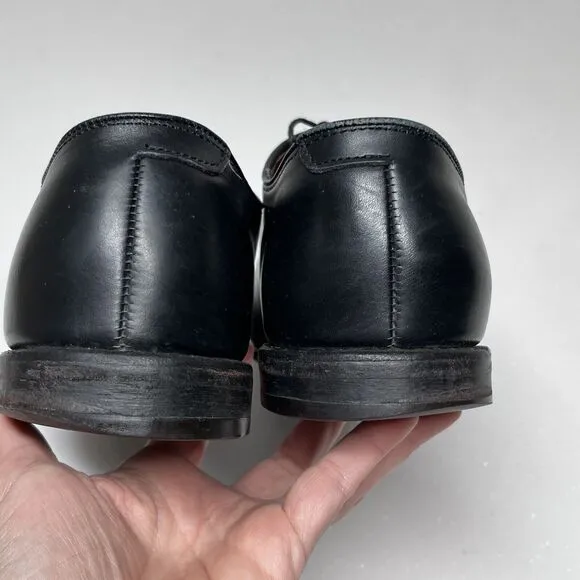 Brooks Brothers Black Leather Cap Toe Oxford Dress Shoes Mens 9 Made in USA