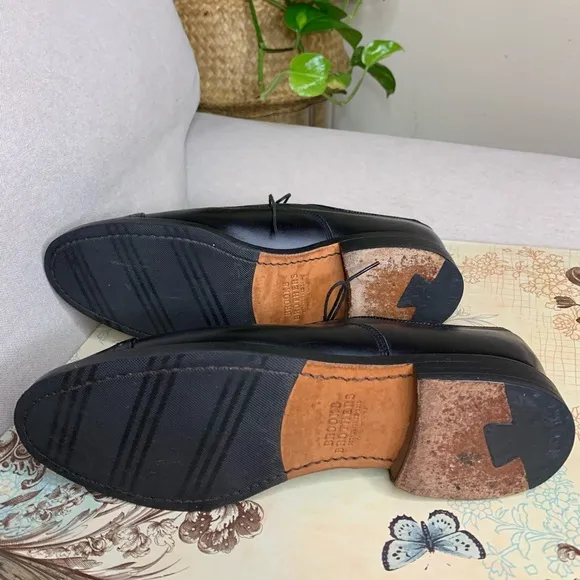 Brooks Brothers Black Oxford Leather Shoes