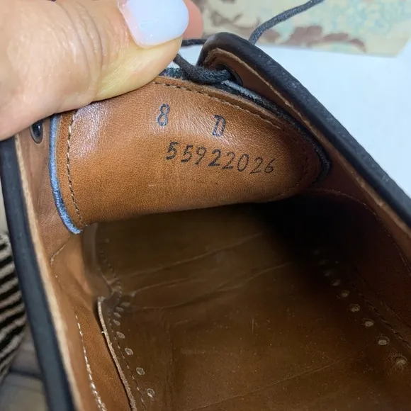 Brooks Brothers Black Oxford Leather Shoes