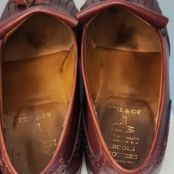 Brooks Brothers Brown Leather Tassel Loafers Size 11