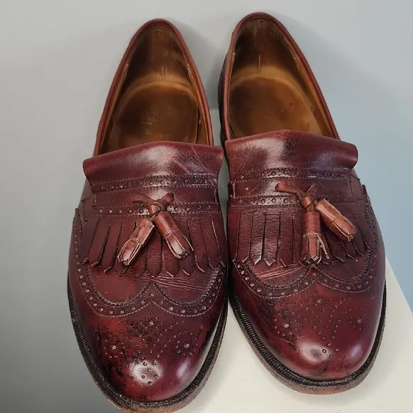 Brooks Brothers Brown Leather Tassel Loafers Size 11