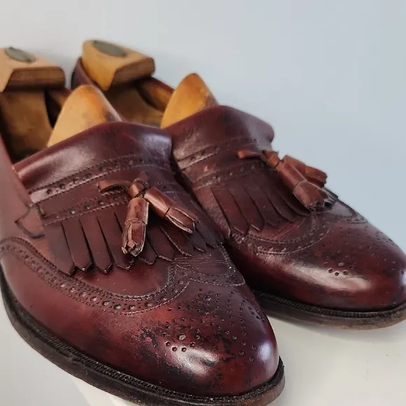 Brooks Brothers Brown Leather Tassel Loafers Size 11