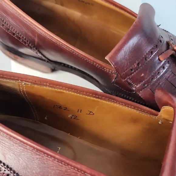 Brooks Brothers Brown Leather Tassel Loafers Size 11
