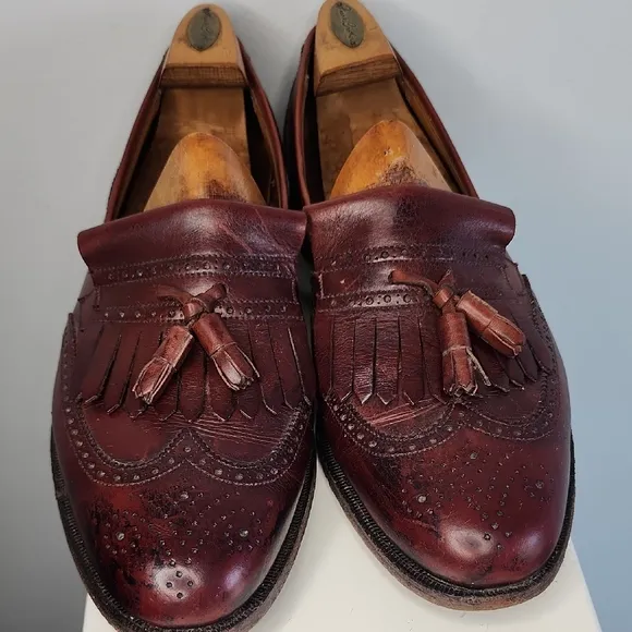 Brooks Brothers Brown Leather Tassel Loafers Size 11