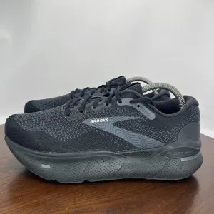 Brooks Ghost Max Shoe Women 9.5 2E Extra Wide Black Athletic Sneaker 1203952E020