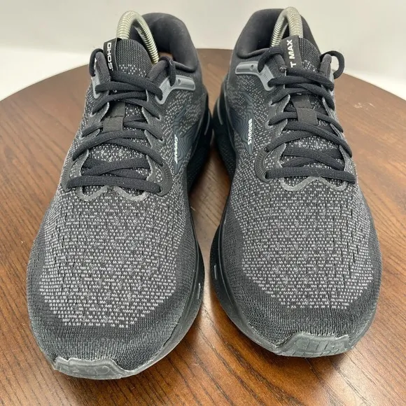 Brooks Ghost Max Shoe Women 9.5 2E Extra Wide Black Athletic Sneaker 1203952E020