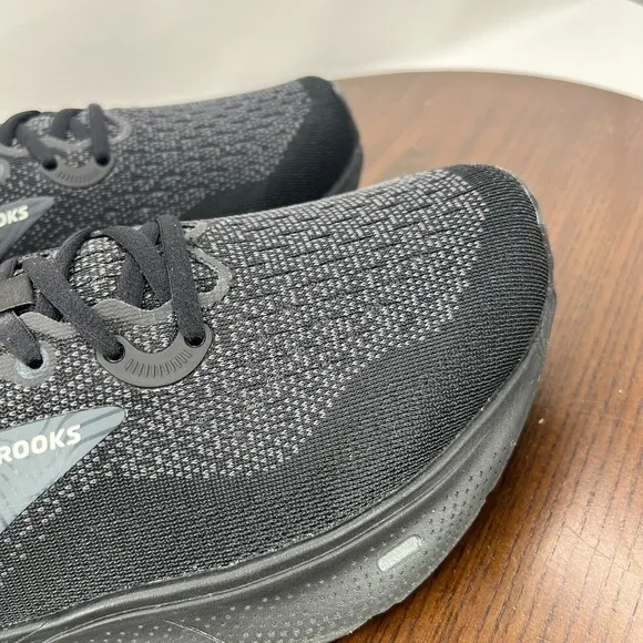 Brooks Ghost Max Shoe Women 9.5 2E Extra Wide Black Athletic Sneaker 1203952E020