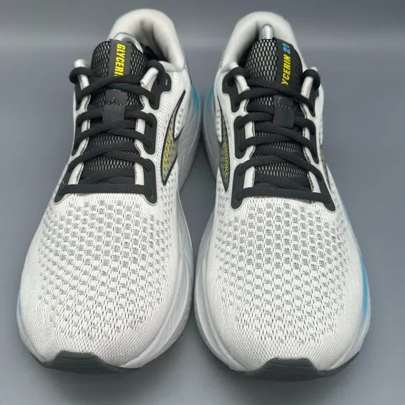 Brooks Glycerin 21 Mens 11.5 Gray Coconut Forged Iron Athletic Sneakers Lace Low