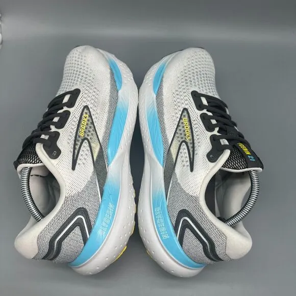 Brooks Glycerin 21 Mens 11.5 Gray Coconut Forged Iron Athletic Sneakers Lace Low