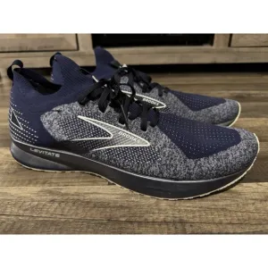 Brooks Levitate 5 Stealth Fit Running Shoes - Men's 15 D‎ - Navy Blue &amp; White