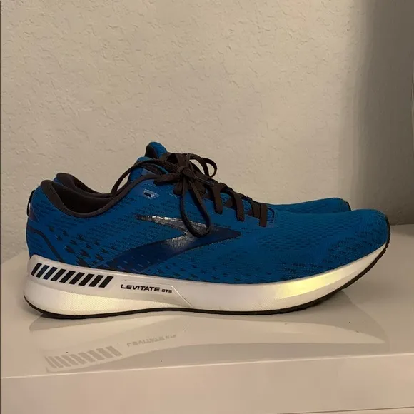 Brooks Levitate GTS5 Blue Running Shoes 1103711D457 Men’s Sneakers Size 14D