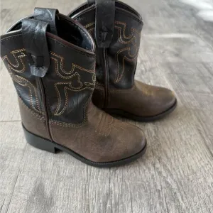 Brown Leather Western Boots