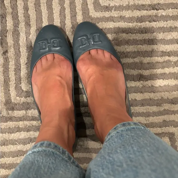 Bruno Magli BIBI Leather Flats Blue