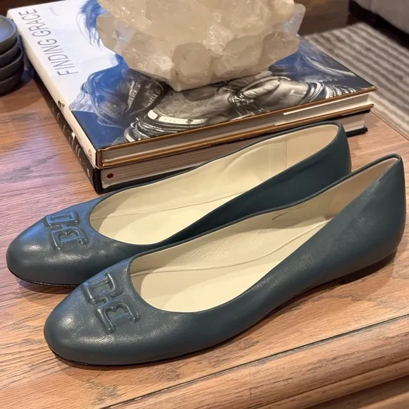Bruno Magli BIBI Leather Flats Blue