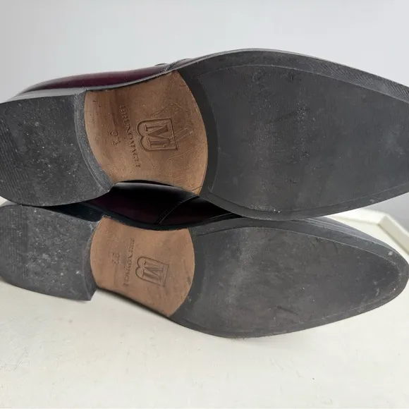 Bruno Magli Men's Burgundy Leather Shoes
