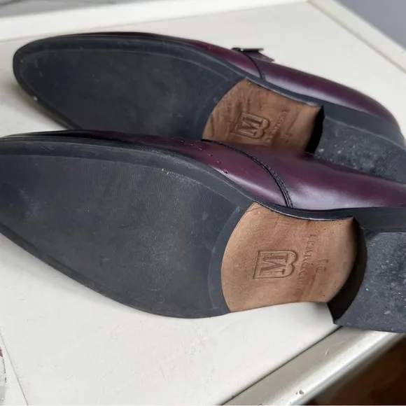 Bruno Magli Men's Burgundy Leather Shoes