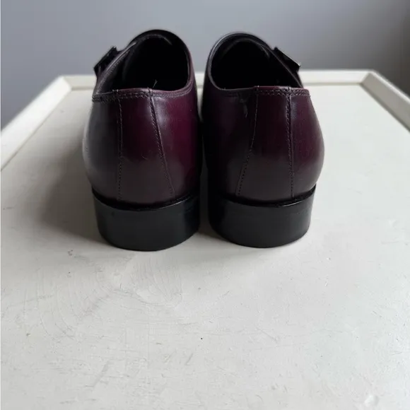 Bruno Magli Men's Burgundy Leather Shoes