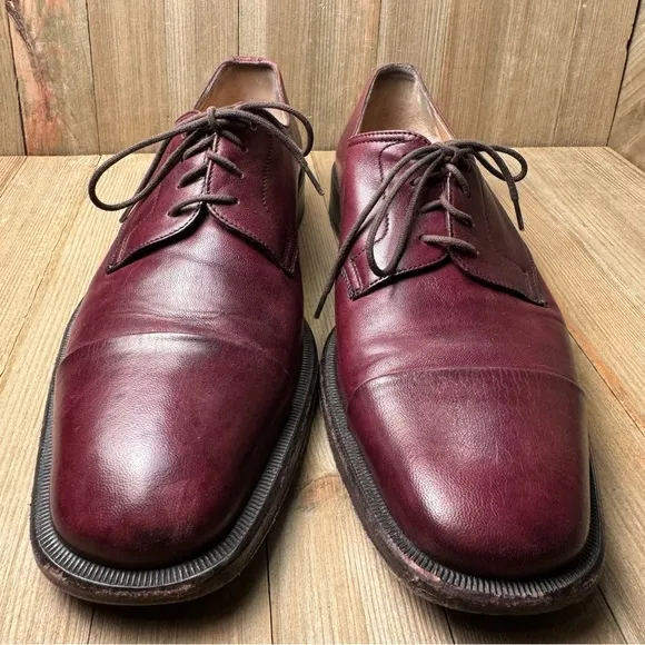 Bruno Magli Men’s Cordovan Lace Up Branson Toe Cap Oxford Dress Shoes size 8