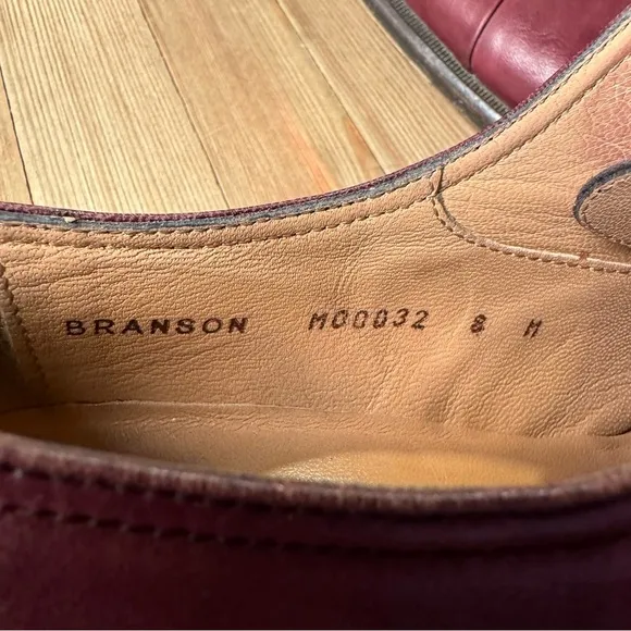 Bruno Magli Men’s Cordovan Lace Up Branson Toe Cap Oxford Dress Shoes size 8