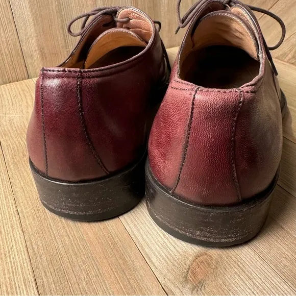 Bruno Magli Men’s Cordovan Lace Up Branson Toe Cap Oxford Dress Shoes size 8