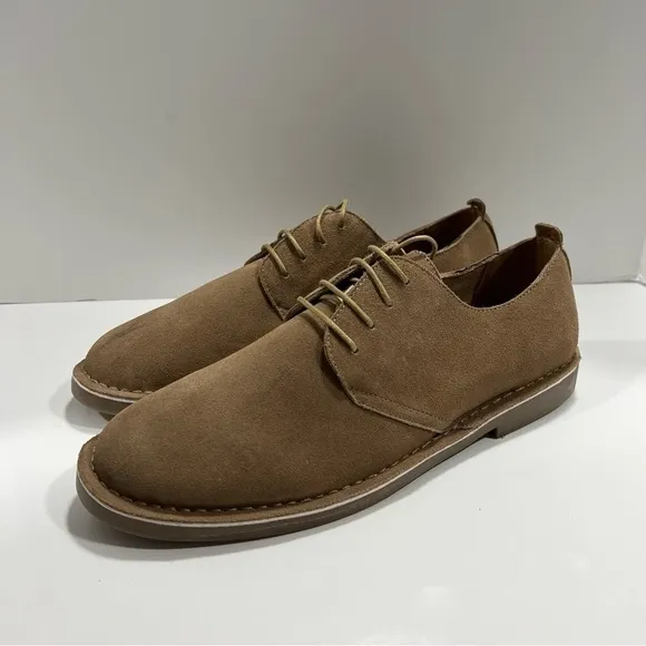 Bruno Marc Men’s Suede Loafers Shoes sz 12 Tan NEW #F931