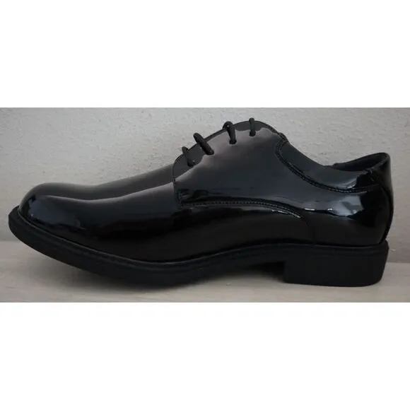Bruno Marc Men's Sz 9.5 Black Patent Downing-02 Formal Lace-Up Dress Shoes