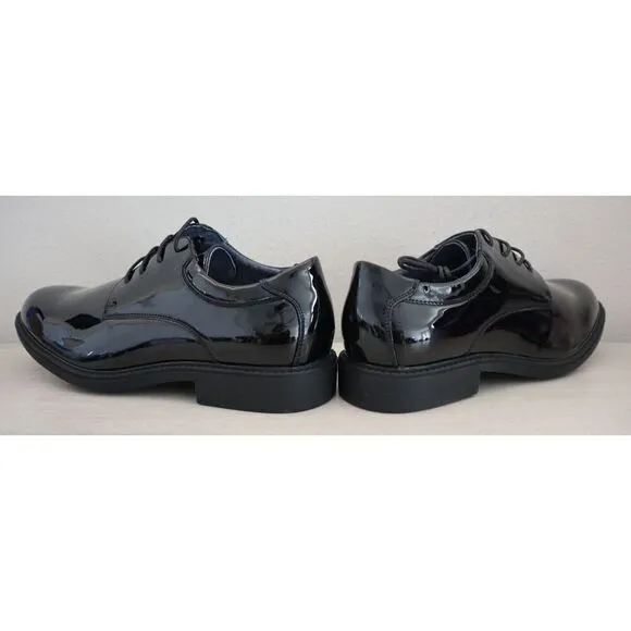 Bruno Marc Men's Sz 9.5 Black Patent Downing-02 Formal Lace-Up Dress Shoes