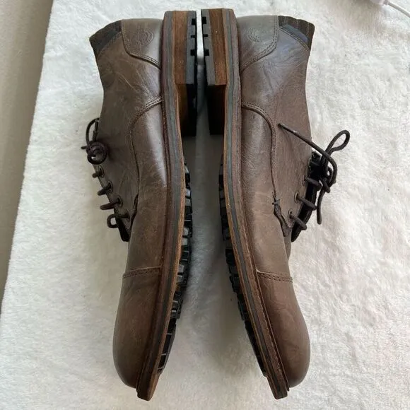 Bullboxer Brown Lace Up Mens Dress Derby Shoes 44